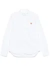 Maison Kitsuné Button Down Classic Shirt With Institutional Fox H Clothing