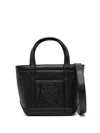 Maison Kitsuné Mini Fox Head Tote Bag In Black