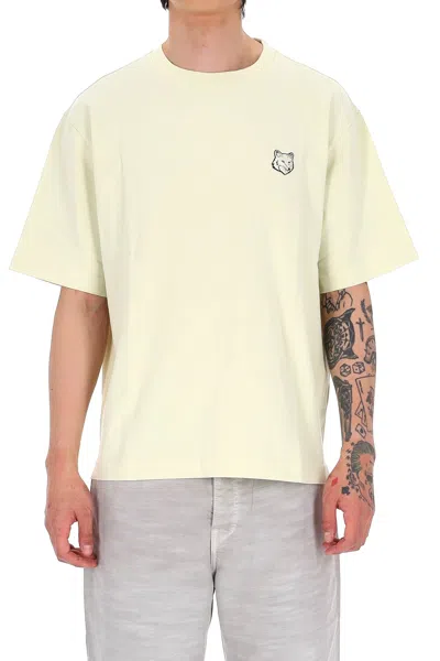 Maison Kitsuné Maison Kitsune Mini Relaxed Fit T-shirt For Men In Yellow