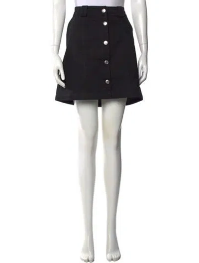 Pre-owned Maison Kitsuné Mini Skirt In Black