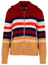 Maison Kitsuné Multi Wool Blend Sweater In Multicolor