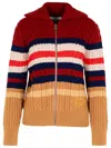 Maison Kitsuné Multi Wool Blend Sweater In Multicolor