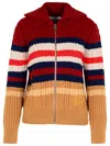 Maison Kitsuné Multi Wool Blend Sweater In Multicolor