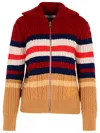 Maison Kitsuné Multi Wool Blend Sweater In Multicolor