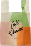 Maison Kitsuné Multicolor 'cafe' Tote In M100 Multico Design