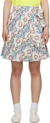Maison Kitsuné Multicolor Hotel Olympia Edition Dancing Girls Miniskirt In M100 Multico Design