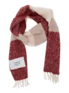Maison Kitsuné Multicolour Scarf With Harmonious Pattern And Soft Finish In Multi