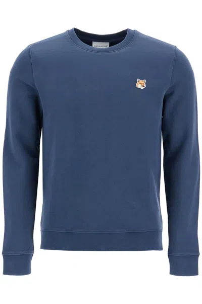 MAISON KITSUNÉ MAISON KITSUNÉ NAVY BLUE COTTON SWEATSHIRT