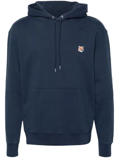 Maison Kitsuné Navy Blue Cotton Sweatshirt