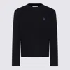 MAISON KITSUNÉ NAVY BLUE WOOL KNITWEAR