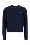 Maison Kitsuné Navy Blue Wool Sweater