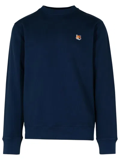 MAISON KITSUNÉ NAVY COTTON SWEATSHIRT