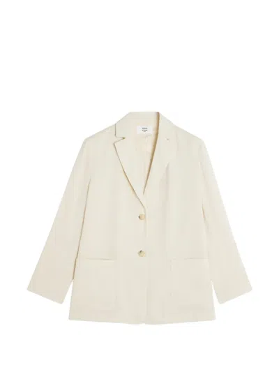 Maison Kitsuné Notched-lapel Patch-pocket Jacket In Neutral
