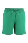 Maison Kitsuné Fox-motif Thigh-length Shorts In Green