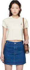 Maison Kitsuné Off-white Dressed Fox Baby T-shirt In Multi
