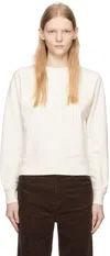 Maison Kitsuné Off-white Fox Head Sweatshirt In Ecru