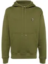 Maison Kitsuné Man Sweatshirt Military Green Size L Cotton In Black