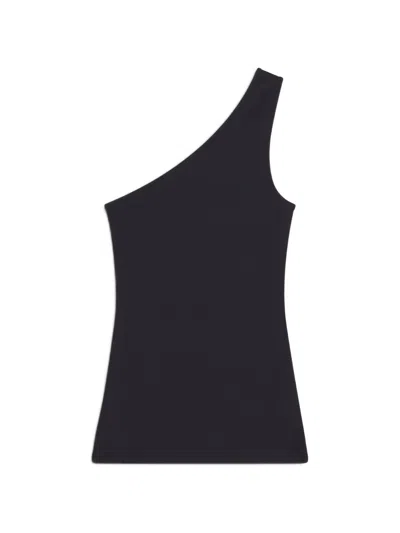 Maison Kitsuné One-shoulder Top In Black