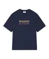 Maison Kitsuné Maison Kitsune Gradient Logo Oversized T-shirt In Blue