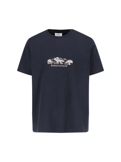 Maison Kitsuné Maison Kitsune' T-shirts And Polos In Black