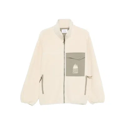 Maison Kitsuné Casual Fleece Zipped Jacket In Neutral