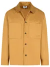 Maison Kitsuné 'cotton Shirt With Front Pockets And Long Sleeves' In Beige