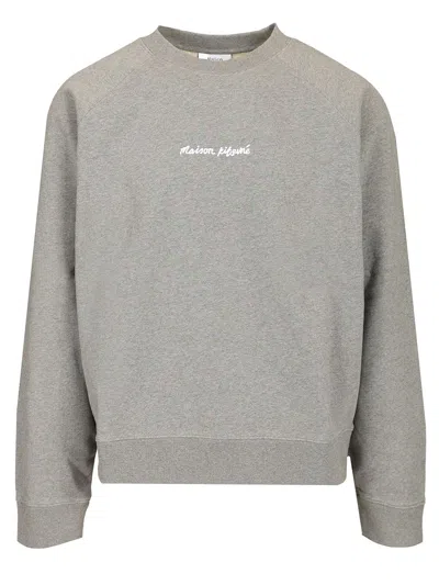 Maison Kitsuné Logoed Sweatshirt In Grey