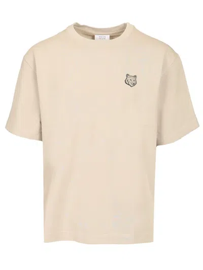 Maison Kitsuné Oversized T-shirt In Grey