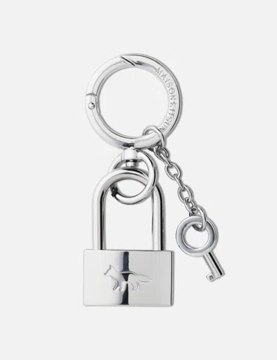 Maison Kitsuné Padlock Charm In Metallic