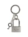 Maison Kitsuné Padlock Keyring In Silver