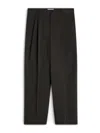 Maison Kitsuné Relaxed Pleated Pants In Black