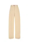 Maison Kitsuné Maison Kitsune Cream Cotton Pant