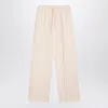Maison Kitsuné White Jogging Pants With Fox Logo In White