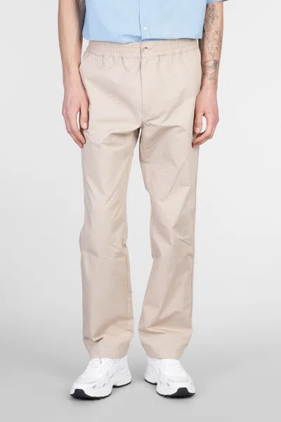 Maison Kitsuné Pants In Beige Cotton