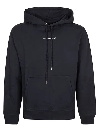 Maison Kitsuné Paris Comfort Hoodie In Blue