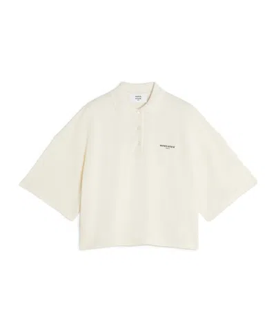 Maison Kitsuné Maison Kitsune Paris Oversize Polo In Neutral