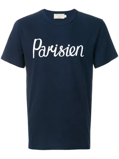 Maison Kitsuné Parisien T-shirt In Black