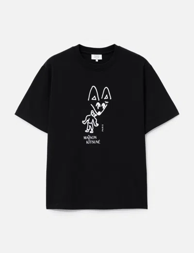 Maison Kitsuné Party Fox Comfort T-shirt In Multi