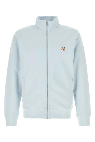 Maison Kitsuné Maison Kitsune Pastel Light Blue Cotton Sweatshirt