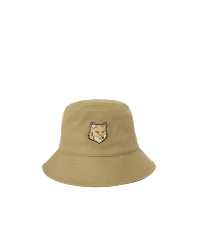 Maison Kitsuné Pattern Hat In Nude