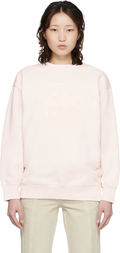 Maison Kitsuné Pink Baby Fox Oversize Sweatshirt In Neutral