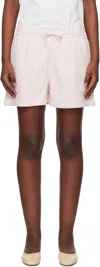 MAISON KITSUNÉ PINK BABY FOX PATCH REGULAR JOG SHORTS