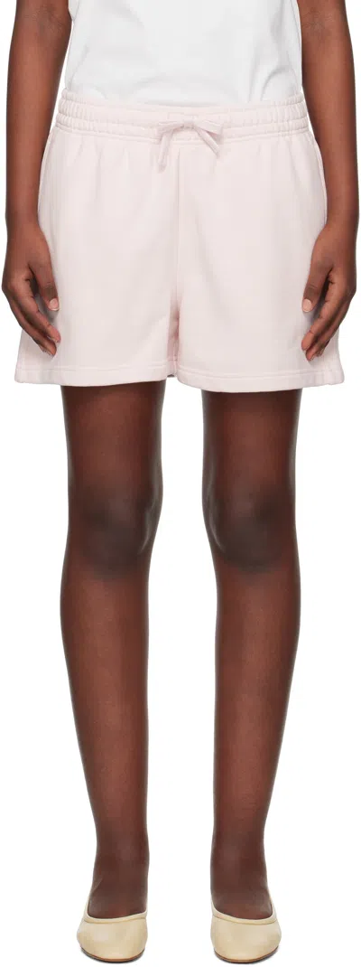 MAISON KITSUNÉ PINK BABY FOX PATCH REGULAR JOG SHORTS