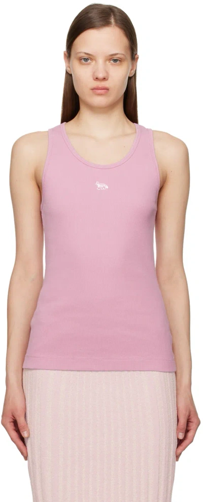 MAISON KITSUNÉ PINK BABY FOX TANK TOP