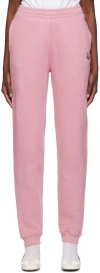 MAISON KITSUNÉ PINK BOLD FOX HEAD LOUNGE PANTS