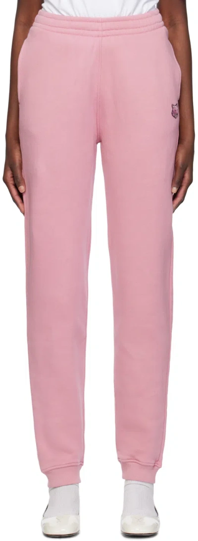 Maison Kitsuné Bold Fox Head Track Pants In P625 Rosebud