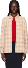 MAISON KITSUNÉ PINK LIGHT OVERSHIRT