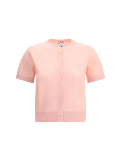 Maison Kitsuné Pink Wool Cardigan