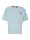 Maison Kitsuné Bold Fox Head Patch Oversize Tee Shirt-l Nd Maison Kitsune Male In Blue