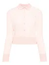 Maison Kitsuné Pleated Cardigan With Baby Fox Appliqué